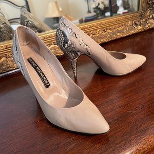 Miguel Hernandez Beige Steilettos - Size 8